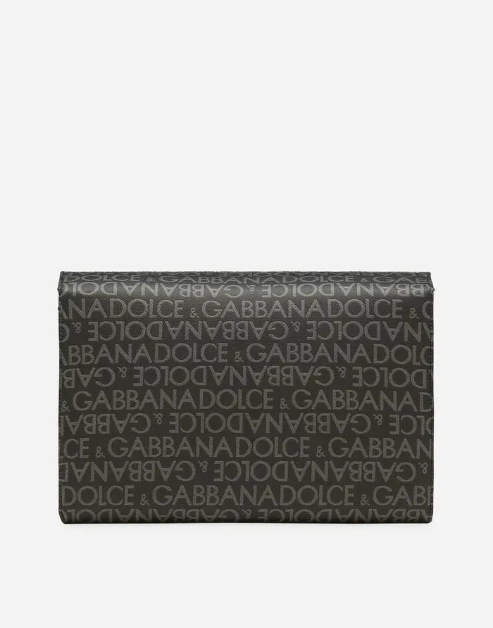 Dolce and Gabbana Crossbody Bags Men Coated Jacquard Crossbody Bag Multicolor Dolce and Gabbana Crossbody Bags Men Coated Jacquard Crossbody Bag Multicolor