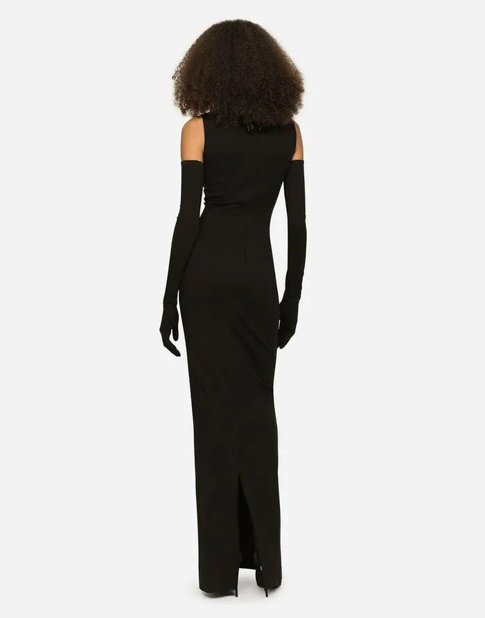 Dolce and Gabbana Dresses Women KIM DOLCEandGABBANA Long Jersey Milano Rib Dress Black Dolce and Gabbana Dresses Women KIM DOLCEandGABBANA Long Jersey Milano Rib Dress Black