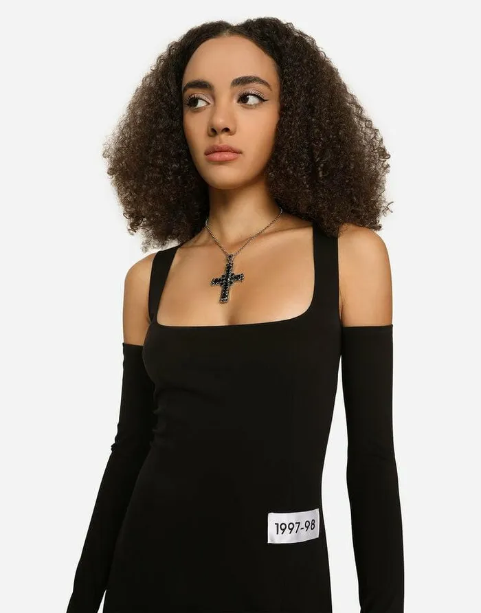 Dolce and Gabbana Dresses Women KIM DOLCEandGABBANA Long Jersey Milano Rib Dress Black Dolce and Gabbana Dresses Women KIM DOLCEandGABBANA Long Jersey Milano Rib Dress Black