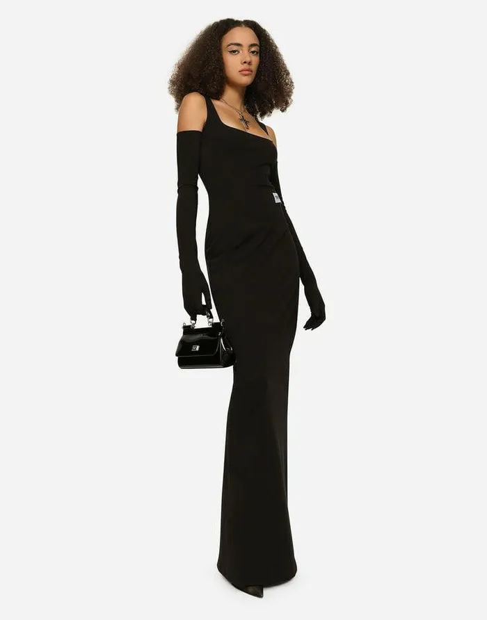 Dolce and Gabbana Dresses Women KIM DOLCEandGABBANA Long Jersey Milano Rib Dress Black Dolce and Gabbana Dresses Women KIM DOLCEandGABBANA Long Jersey Milano Rib Dress Black