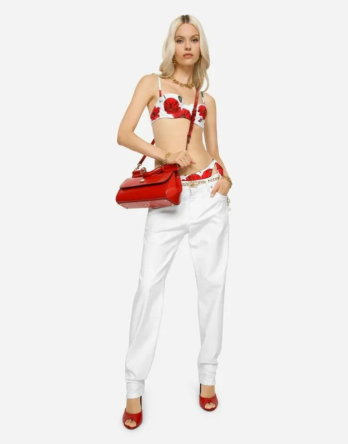 Dolce and Gabbana Handbags WomenChildren Elongated Sicily Handbag Red Dolce and Gabbana Handbags WomenChildren Elongated Sicily Handbag Red