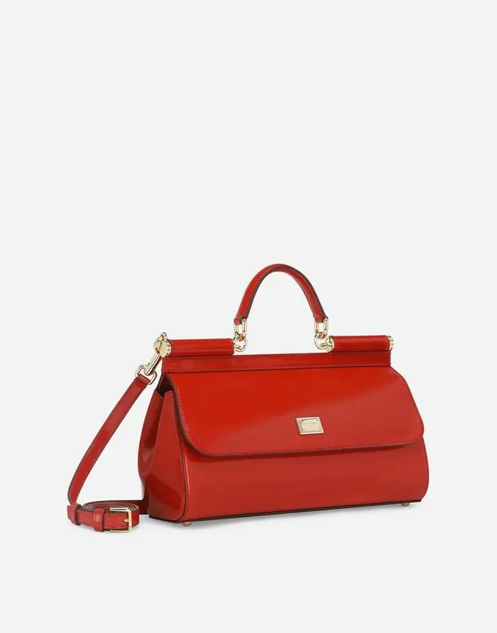Dolce and Gabbana Handbags WomenChildren Elongated Sicily Handbag Red Dolce and Gabbana Handbags WomenChildren Elongated Sicily Handbag Red