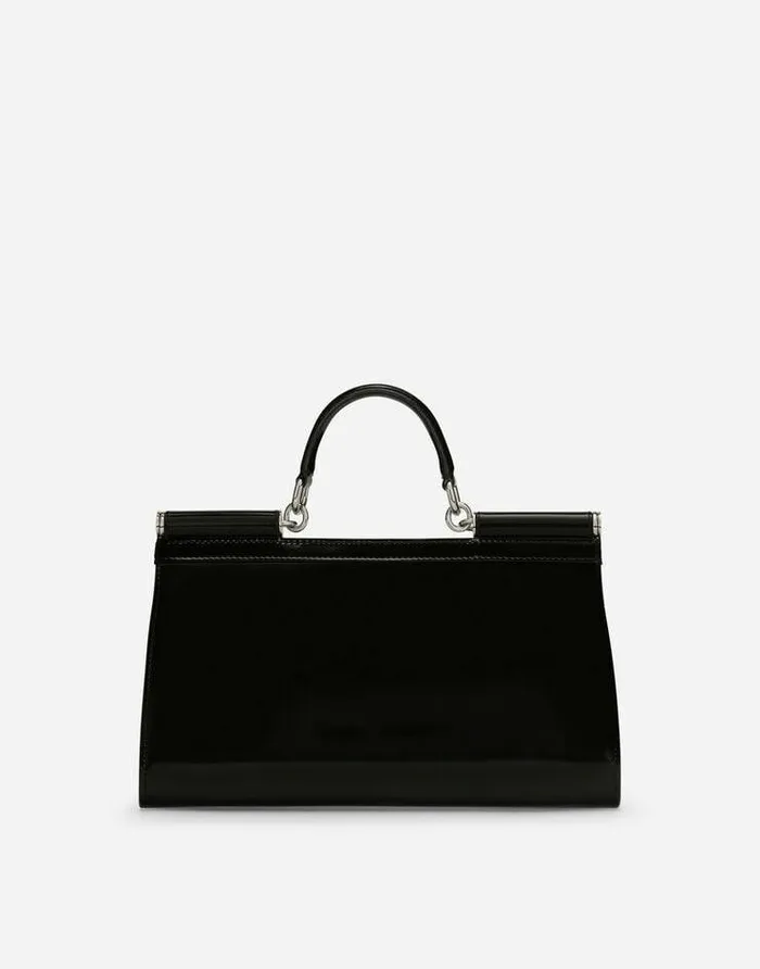 Dolce and Gabbana Handbags Women KIM DOLCEandGABBANA Polished Calfskin Sicily Bag Black Dolce and Gabbana Handbags Women KIM DOLCEandGABBANA Polished Calfskin Sicily Bag Black