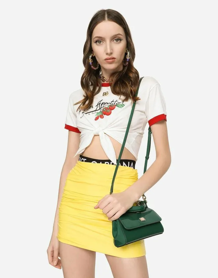 Dolce and Gabbana Handbags Women Small Sicily Handbag Green Dolce and Gabbana Handbags Women Small Sicily Handbag Green