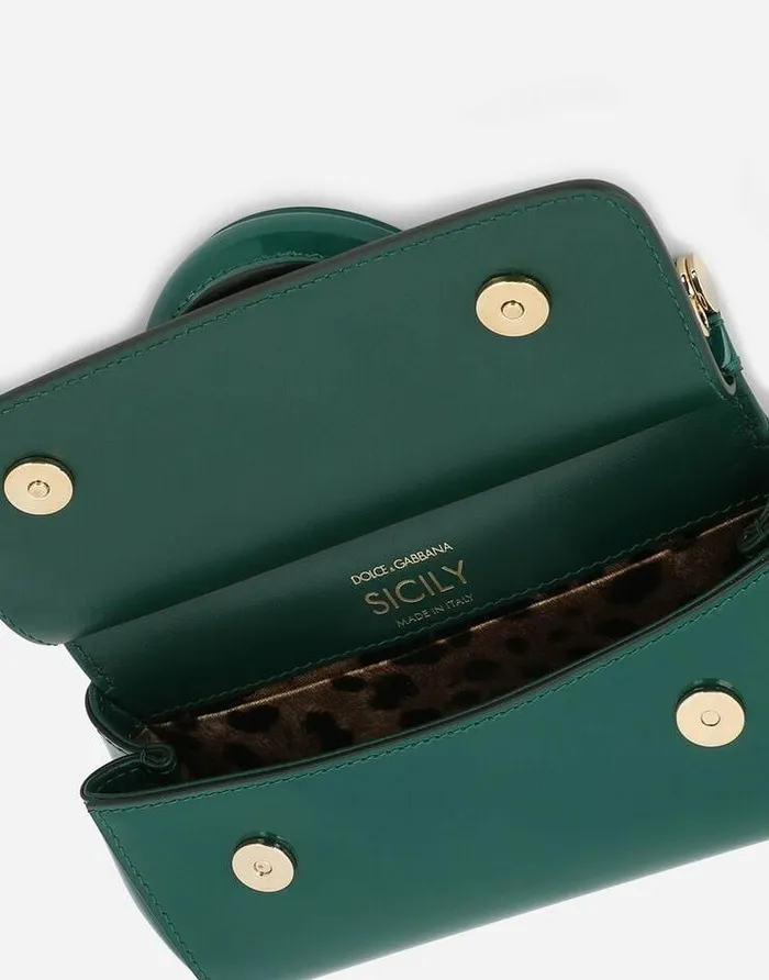 Dolce and Gabbana Handbags Women Small Sicily Handbag Green Dolce and Gabbana Handbags Women Small Sicily Handbag Green