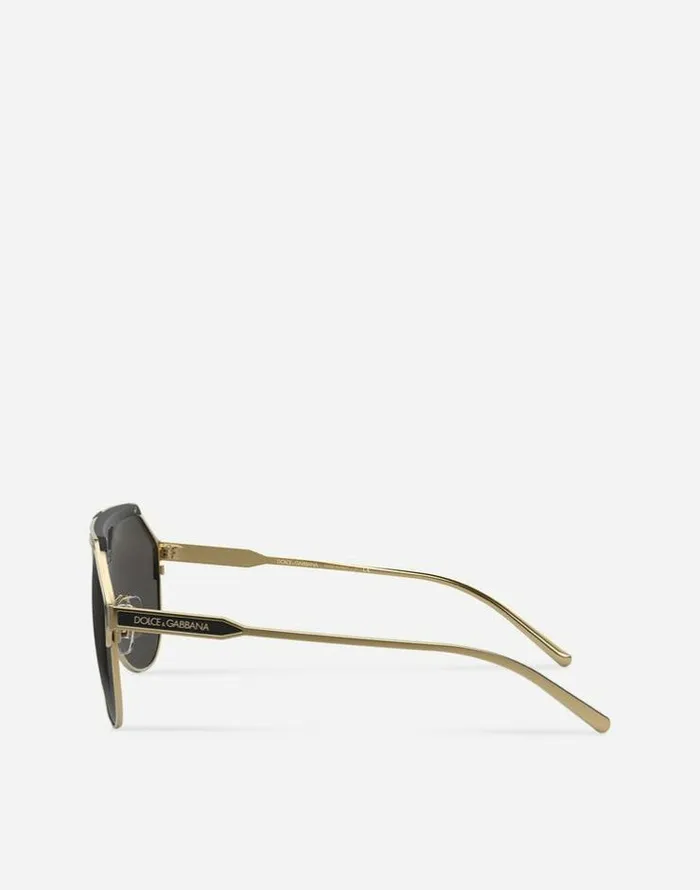 Dolce and Gabbana Icons Men Miami Sunglasses Gold