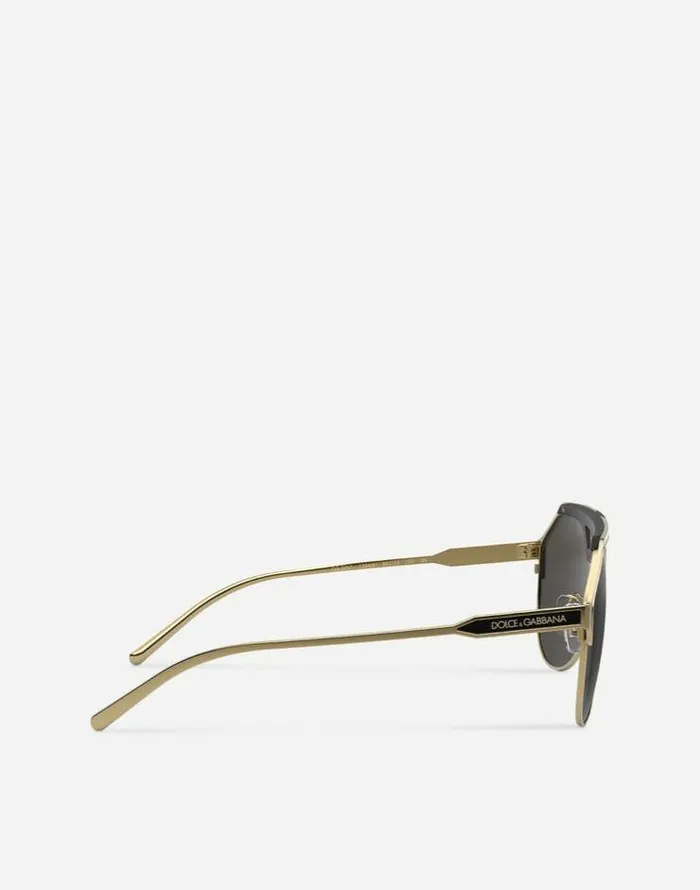 Dolce and Gabbana Icons Men Miami Sunglasses Gold