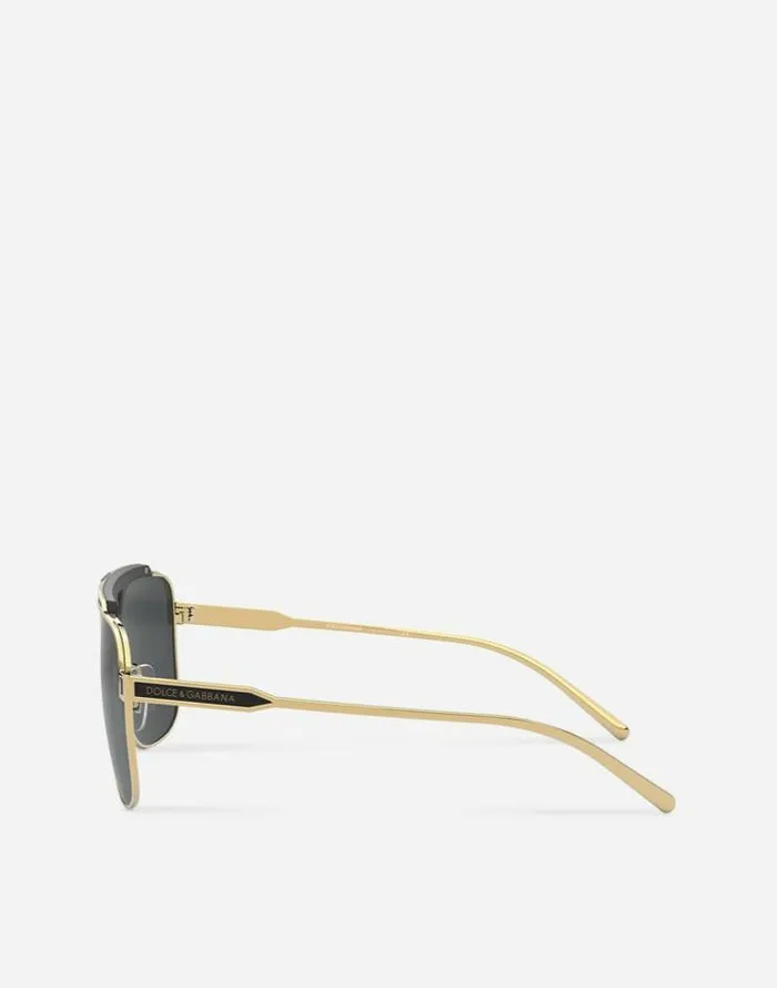 Dolce and Gabbana Icons Men Miami Sunglasses Gold And Black Dolce and Gabbana Icons Men Miami Sunglasses Gold And Black