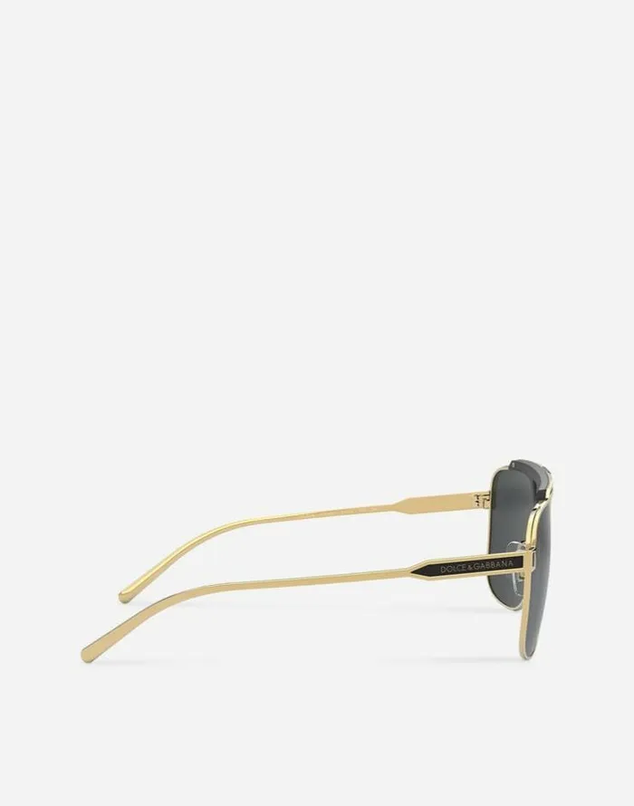 Dolce and Gabbana Icons Men Miami Sunglasses Gold And Black Dolce and Gabbana Icons Men Miami Sunglasses Gold And Black