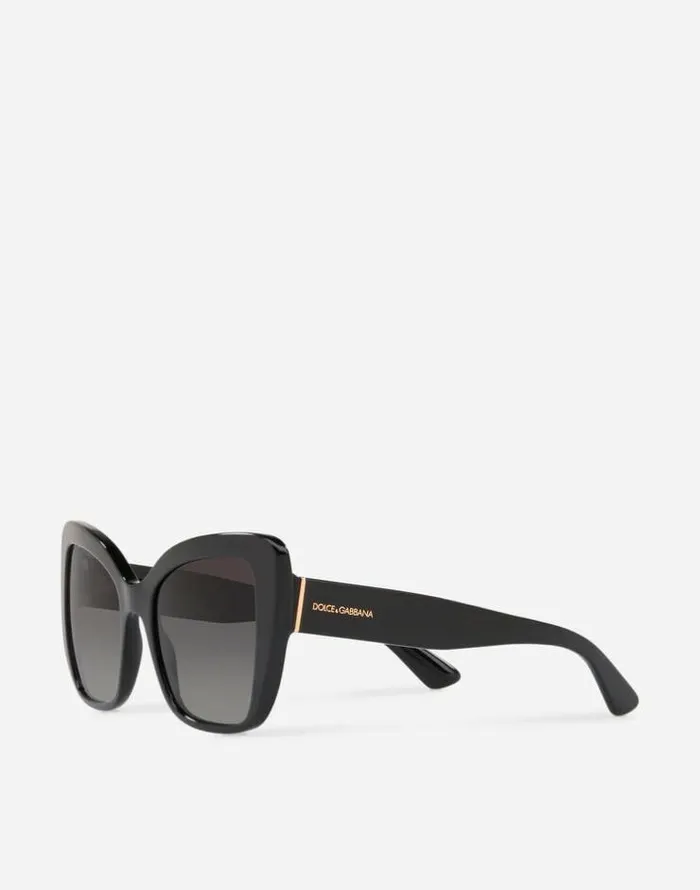 Dolce and Gabbana Icons Women Halfprint Sunglasses Black Dolce and Gabbana Icons Women Halfprint Sunglasses Black