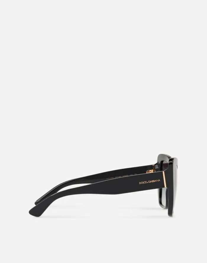 Dolce and Gabbana Icons Women Halfprint Sunglasses Black Dolce and Gabbana Icons Women Halfprint Sunglasses Black