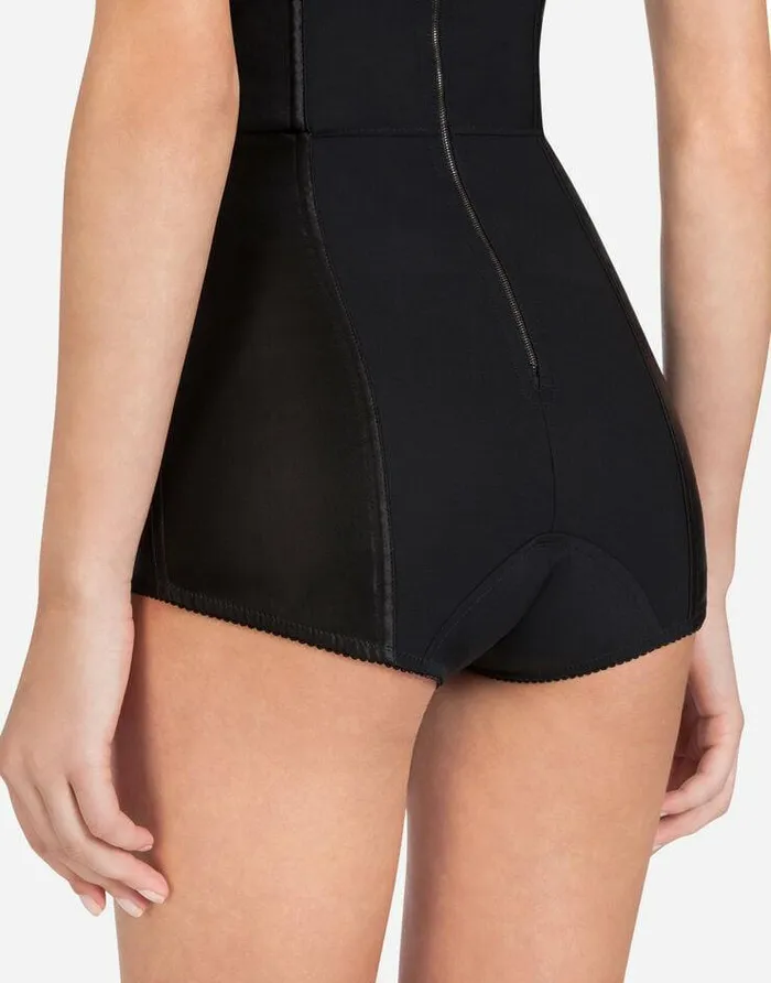 Dolce and Gabbana Shirts And Tops Women Elasticated Corsetstyle Bodysuit Black Dolce and Gabbana Shirts And Tops Women Elasticated Corsetstyle Bodysuit Black