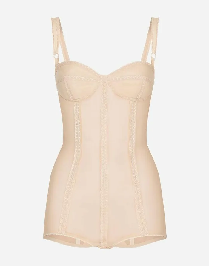 Dolce and Gabbana Shirts And Tops Women KIM DOLCEandGABBANA Marquisette Bodysuit Multicolor