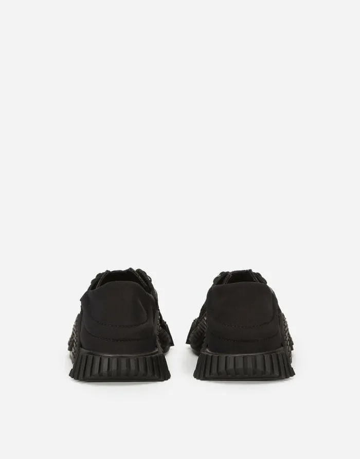 Dolce and Gabbana Shoes 2438 Children Cordonetto Lace NS1 Slipon Sneakers Black Dolce and Gabbana Shoes 2438 Children Cordonetto Lace NS1 Slipon Sneakers Black