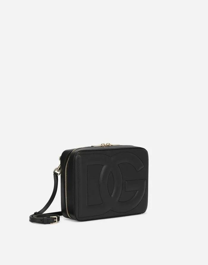 Dolce and Gabbana Shoulder And Crossbody Bags Women Medium Calfskin DG Logo Bag Camera Bag Black Dolce and Gabbana Shoulder And Crossbody Bags Women Medium Calfskin DG Logo Bag Camera Bag Black