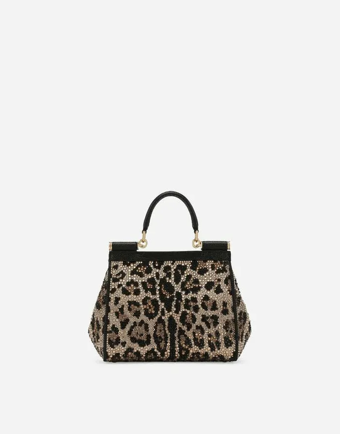 Dolce and Gabbana Shoulder And Crossbody Bags Women Medium Sicily Handbag Animal Print Dolce and Gabbana Shoulder And Crossbody Bags Women Medium Sicily Handbag Animal Print