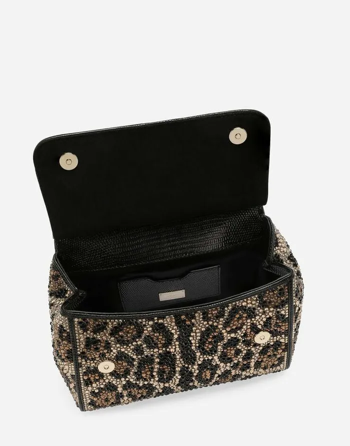 Dolce and Gabbana Shoulder And Crossbody Bags Women Medium Sicily Handbag Animal Print Dolce and Gabbana Shoulder And Crossbody Bags Women Medium Sicily Handbag Animal Print