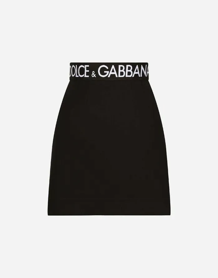 Dolce and Gabbana Skirts Women Technical Jersey Miniskirt Black