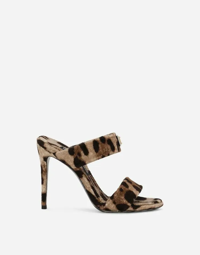 Dolce and Gabbana Slides And Mules Women KIM DOLCEandGABBANA Leopardprint Terrycloth Sandals Animal Print Dolce and Gabbana Slides And Mules Women KIM DOLCEandGABBANA Leopardprint Terrycloth Sandals Animal Print