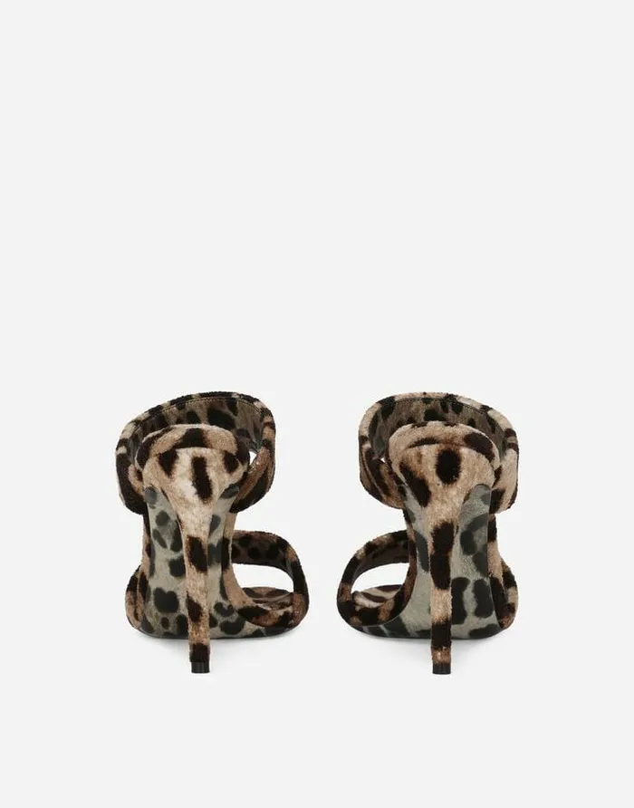 Dolce and Gabbana Slides And Mules Women KIM DOLCEandGABBANA Leopardprint Terrycloth Sandals Animal Print Dolce and Gabbana Slides And Mules Women KIM DOLCEandGABBANA Leopardprint Terrycloth Sandals Animal Print