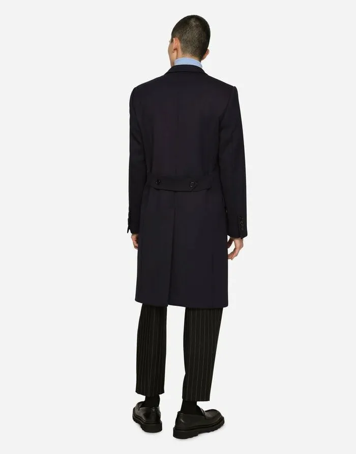 Dolce and Gabbana Sweaters And Cardigans Men Extrafine Cashmere And Silk Turtleneck Sweater Azure Dolce and Gabbana Sweaters And Cardigans Men Extrafine Cashmere And Silk Turtleneck Sweater Azure