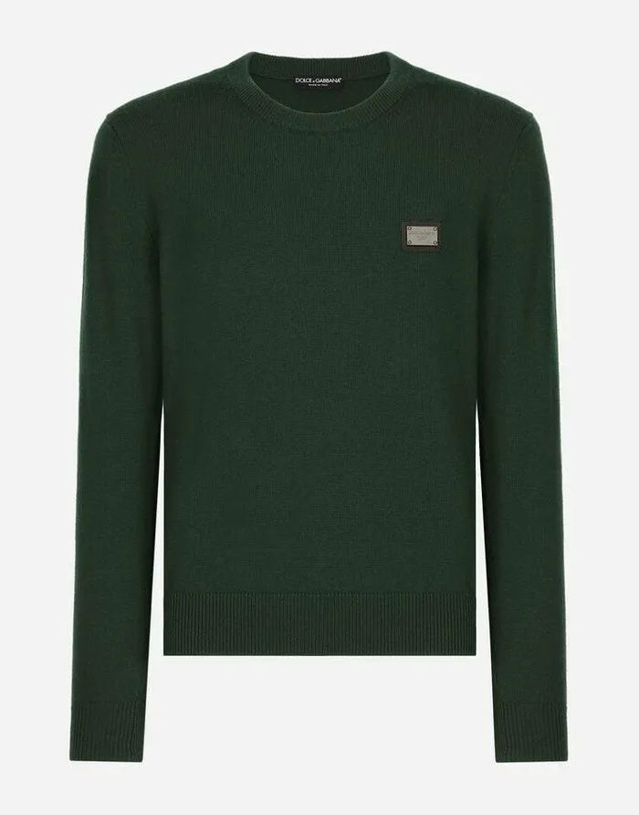 Dolce and Gabbana Sweaters And Cardigans Men Wool And Cashmere Roundneck Sweater Multicolor Dolce and Gabbana Sweaters And Cardigans Men Wool And Cashmere Roundneck Sweater Multicolor