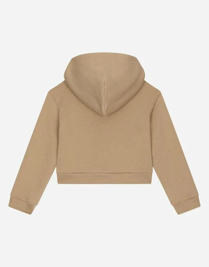 Dolce and Gabbana TShirts And Sweatshirts Children Hoodie With Logo Embroidery Pale Pink Dolce and Gabbana TShirts And Sweatshirts Children Hoodie With Logo Embroidery Pale Pink
