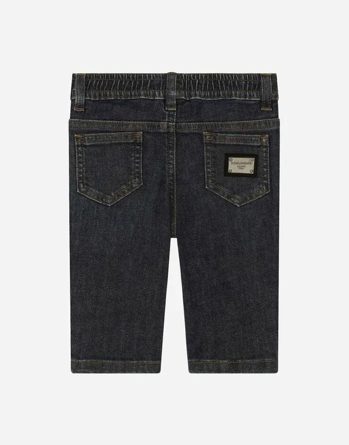 Dolce and Gabbana Trousers And Shorts Children Blue Stretch Denim Jeans Blue Dolce and Gabbana Trousers And Shorts Children Blue Stretch Denim Jeans Blue