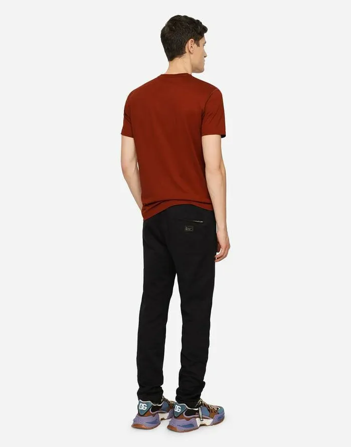 Dolce and Gabbana Trousers And Shorts Men Cotton Jogging Pants Blue Dolce and Gabbana Trousers And Shorts Men Cotton Jogging Pants Blue