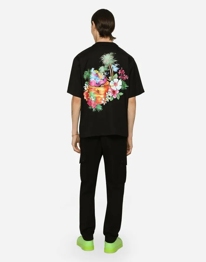 Dolce and Gabbana Trousers And Shorts Men Stretch Technical Jersey Cargo Pants Black Dolce and Gabbana Trousers And Shorts Men Stretch Technical Jersey Cargo Pants Black