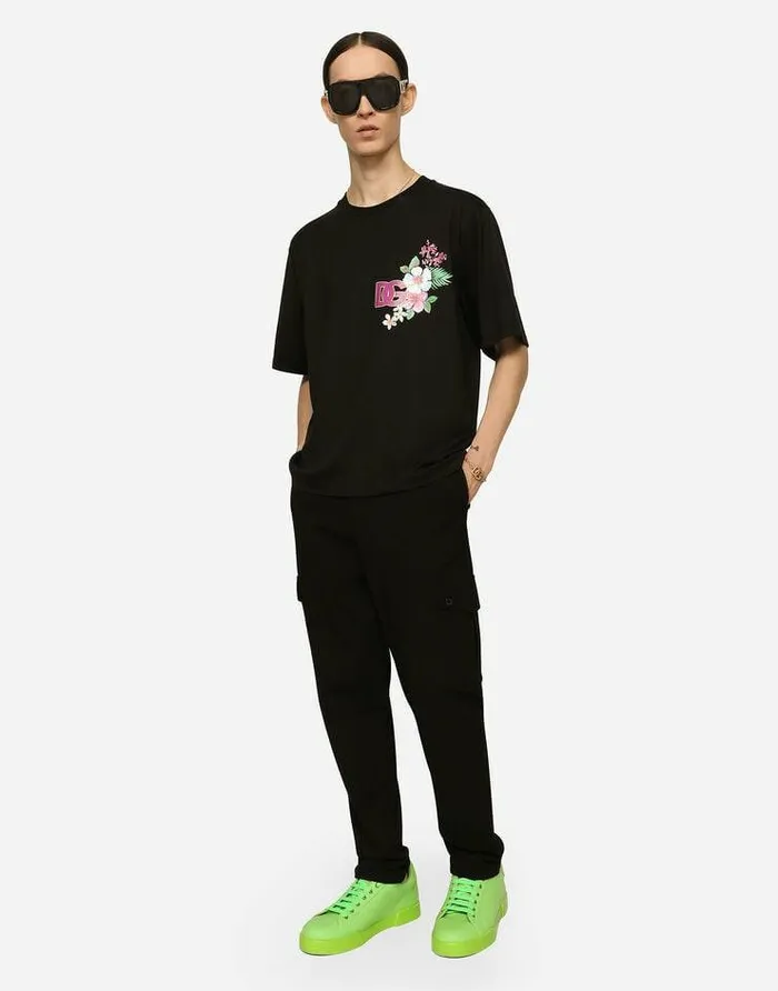 Dolce and Gabbana Trousers And Shorts Men Stretch Technical Jersey Cargo Pants Black Dolce and Gabbana Trousers And Shorts Men Stretch Technical Jersey Cargo Pants Black