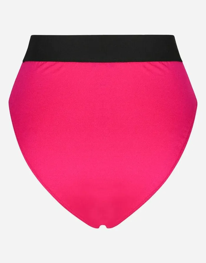 Dolce and Gabbana Underwear Women Highwaisted Panties With Rhinestones Fuchsia Dolce and Gabbana Underwear Women Highwaisted Panties With Rhinestones Fuchsia