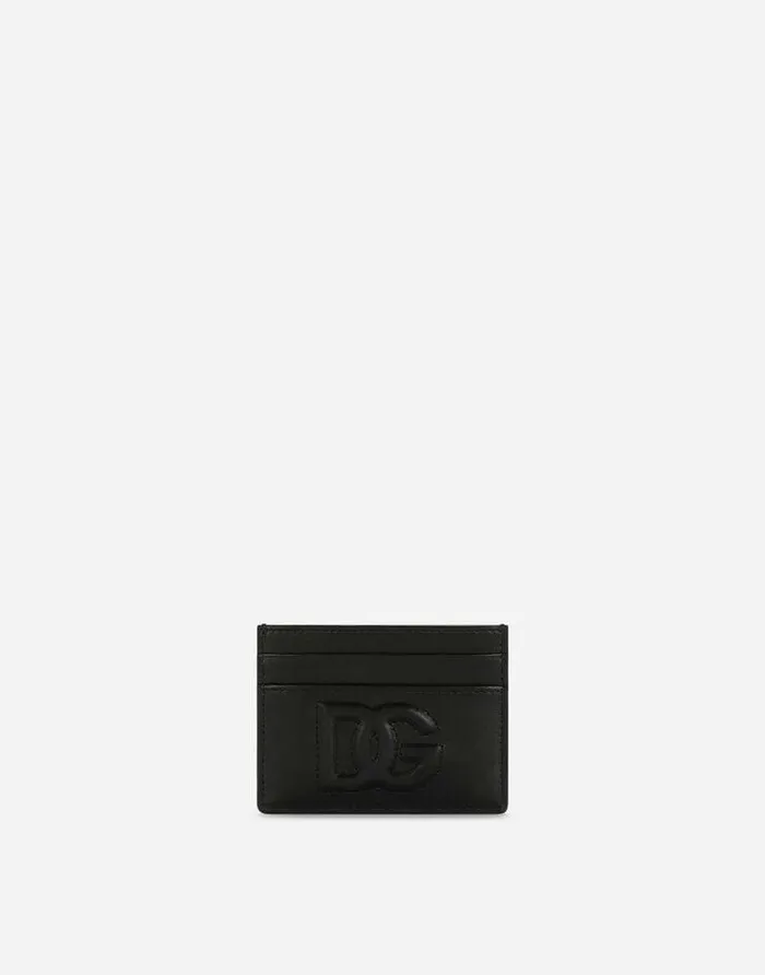 Dolce and Gabbana Wallets And Small Leather Goods Women Calfskin DG Logo Card Holder Black Dolce and Gabbana Wallets And Small Leather Goods Women Calfskin DG Logo Card Holder Black