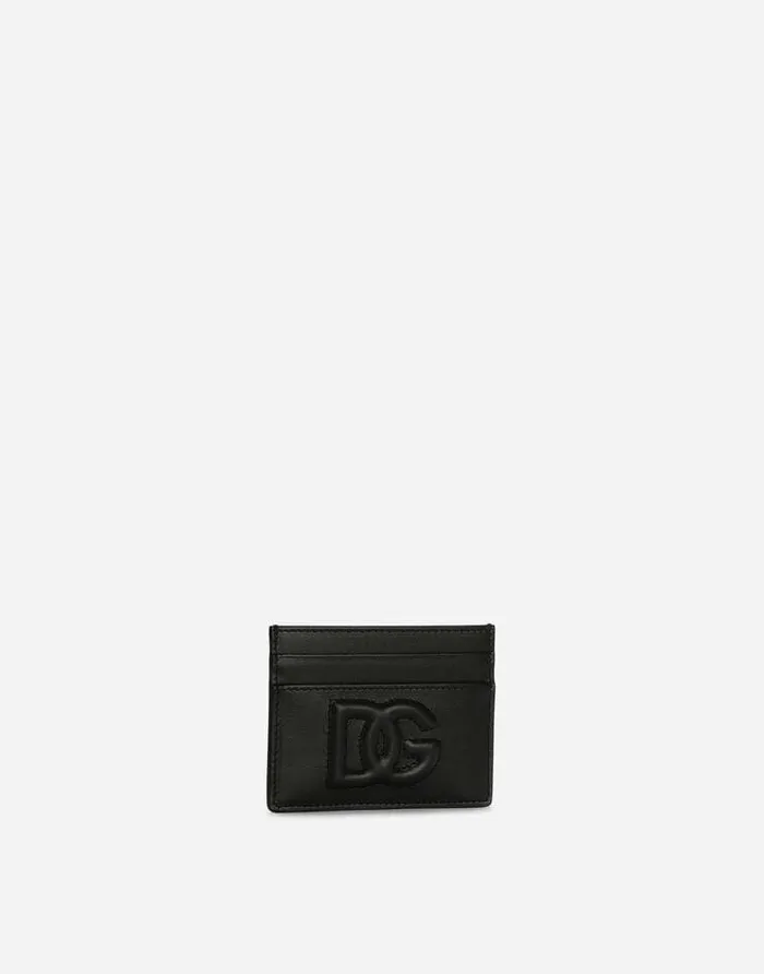 Dolce and Gabbana Wallets And Small Leather Goods Women Calfskin DG Logo Card Holder Black Dolce and Gabbana Wallets And Small Leather Goods Women Calfskin DG Logo Card Holder Black