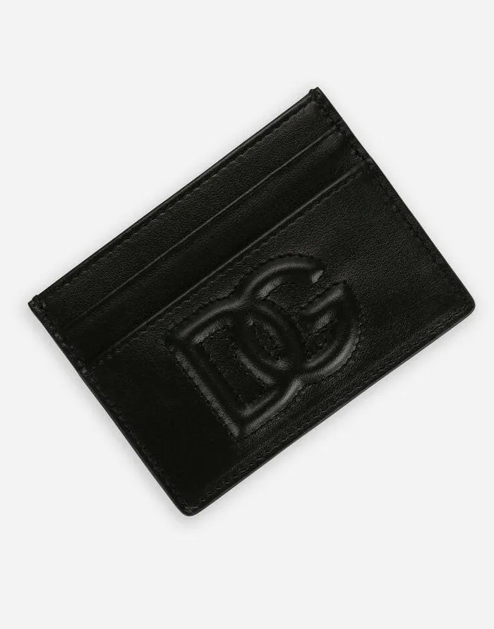 Dolce and Gabbana Wallets And Small Leather Goods Women Calfskin DG Logo Card Holder Black Dolce and Gabbana Wallets And Small Leather Goods Women Calfskin DG Logo Card Holder Black