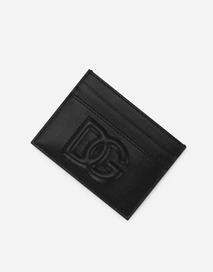 Dolce and Gabbana Wallets And Small Leather Goods Women Calfskin DG Logo Card Holder Black Dolce and Gabbana Wallets And Small Leather Goods Women Calfskin DG Logo Card Holder Black