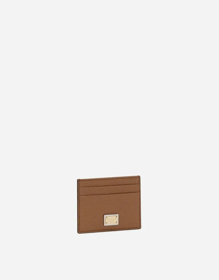 Dolce and Gabbana Wallets And Small Leather Goods Women Dauphine Calfskin Card Holder Brown Dolce and Gabbana Wallets And Small Leather Goods Women Dauphine Calfskin Card Holder Brown
