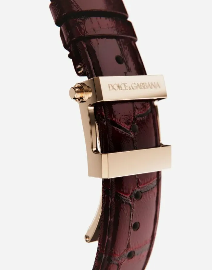 Dolce and Gabbana Watches Men Gold Watch With Rubies Bordeaux Dolce and Gabbana Watches Men Gold Watch With Rubies Bordeaux