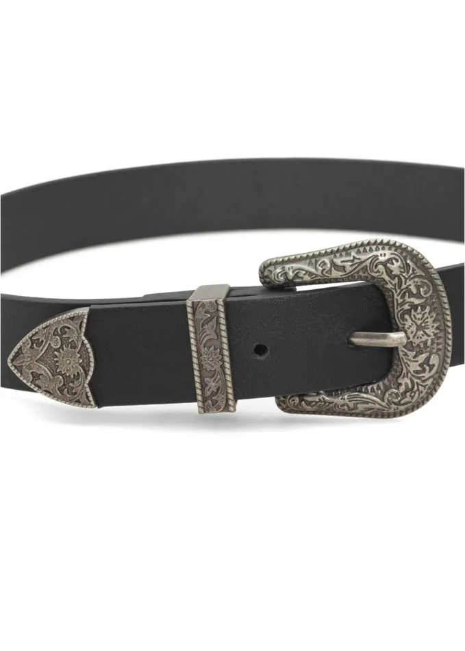 DOUBLE BUCKLE BELT Black Women VENUS Belts