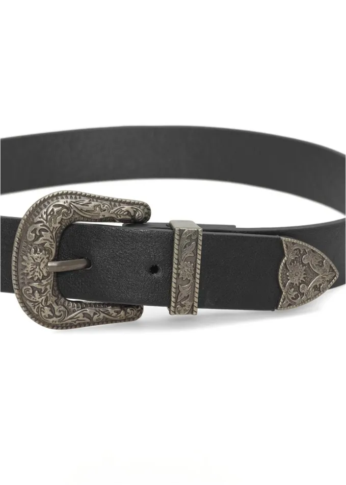 DOUBLE BUCKLE BELT Black Women VENUS Belts