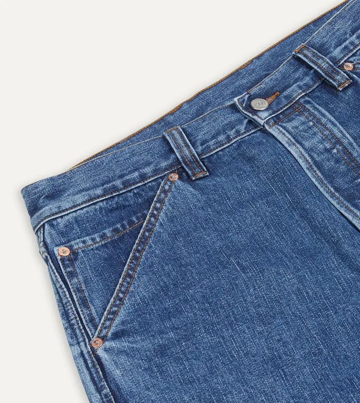 Drake039s Bleach Wash 142oz Japanese Selvedge Denim FivePocket Jeans 8211 Clothing