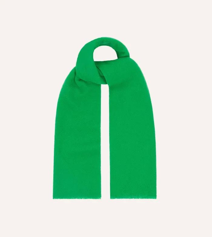 Drake039s Green Solid Wool Scarf 8211 Accessories