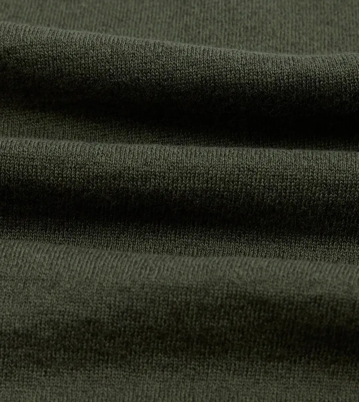 Drake039s Olive Knitted LinenCotton ShortSleeve Polo Shirt 8211 Clothing