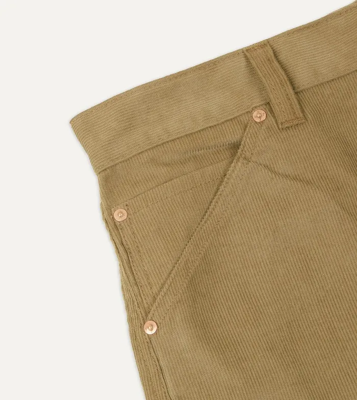 Drake039s Tobacco Japanese Selvedge Needlecord FivePocket Trousers 8211 Clothing