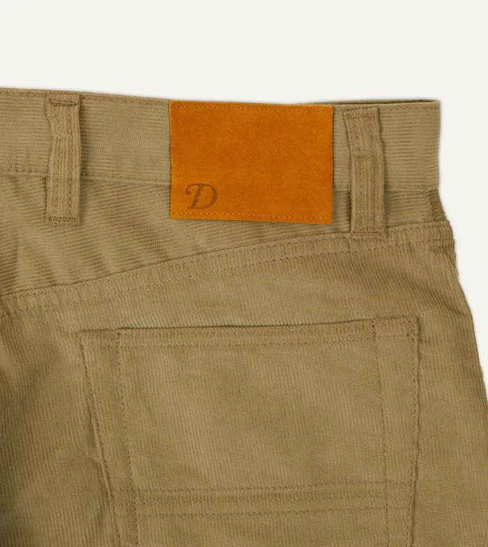Drake039s Tobacco Japanese Selvedge Needlecord FivePocket Trousers 8211 Clothing