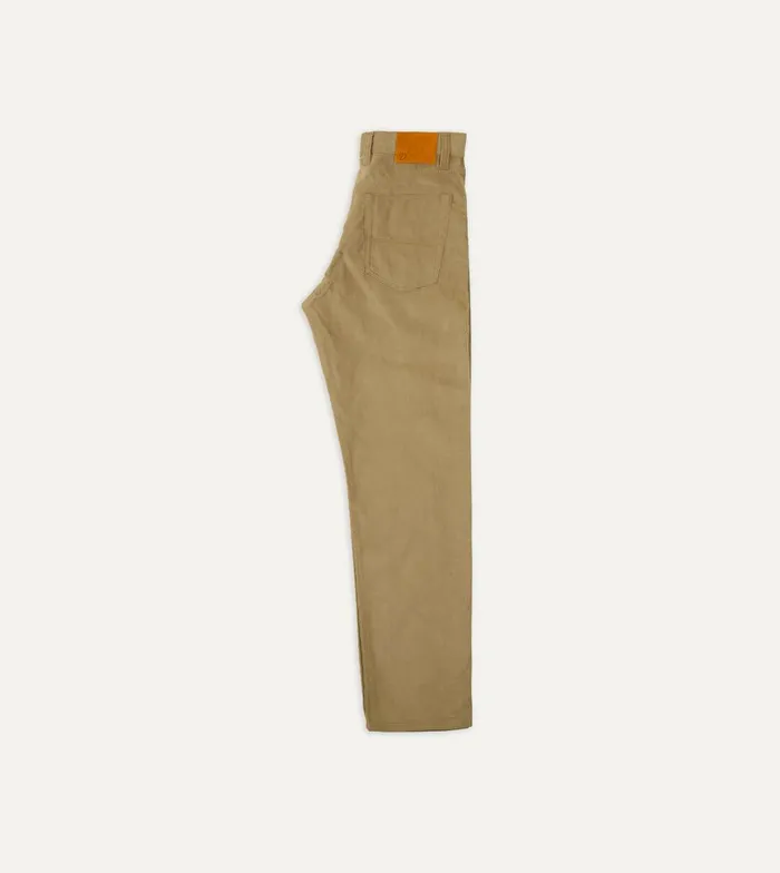 Drake039s Tobacco Japanese Selvedge Needlecord FivePocket Trousers 8211 Clothing