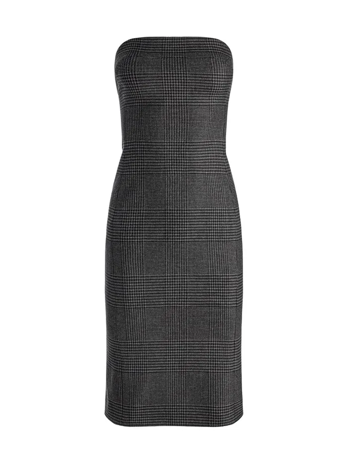 Dresses Women Alice Olivia Kelly Midi Dress Charcoal Grey Melange