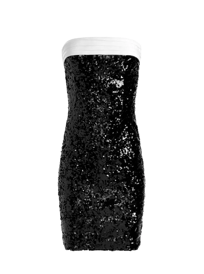 Dresses Women Alice Olivia Sibella Bow Back Dress Blackoff White
