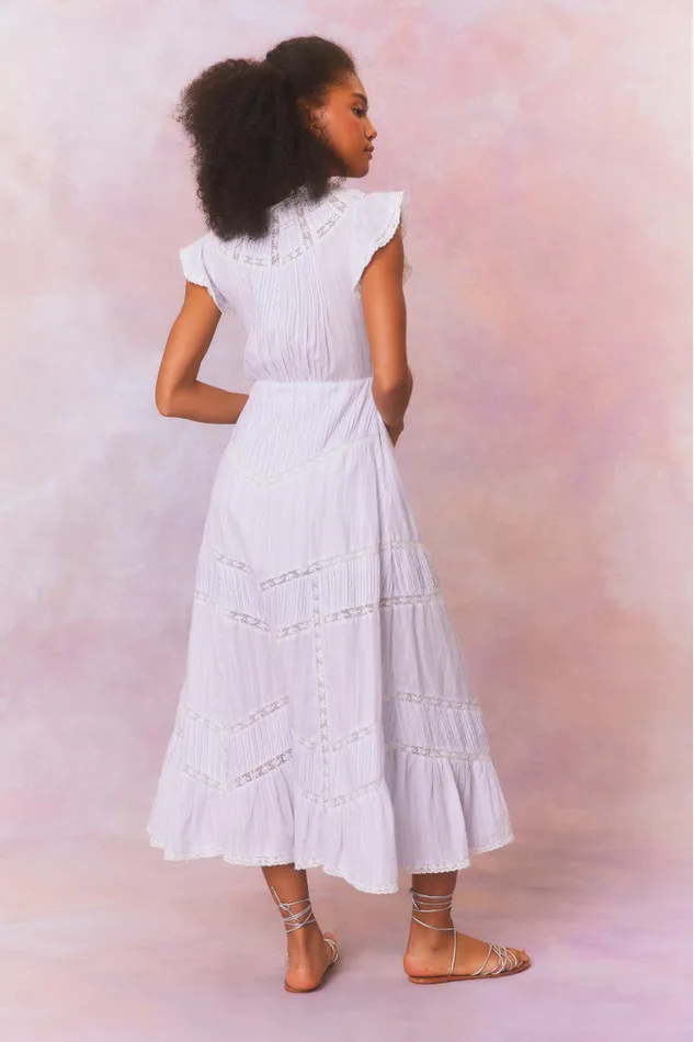 Dresses WomenKids LoveShackFancy Remi Cotton Stripe Maxi Dress Vintage Voyage