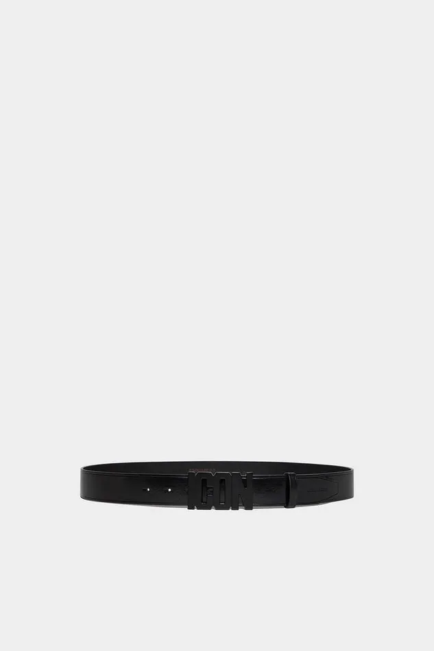 Dsquared2 Belts Be Icon Plaque Belt Black 8211 Men